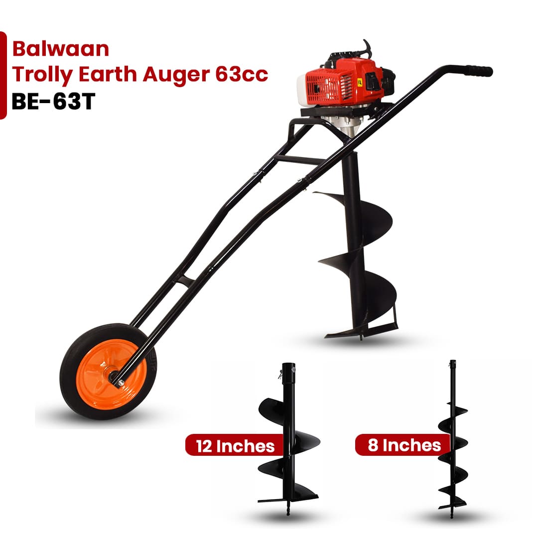 Trolly-earth-auger-machine