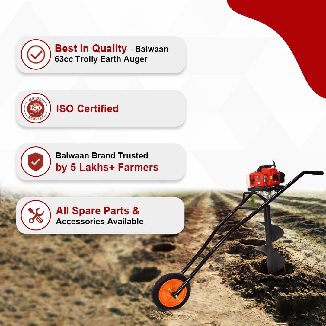 Trolly-earth-auger-machine