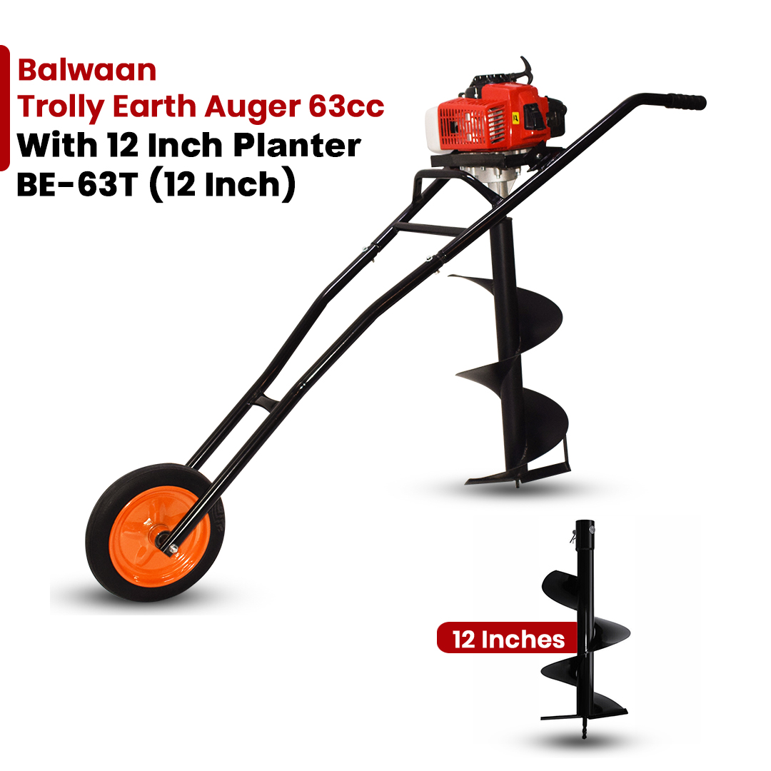 Trolly-earth-auger-machine