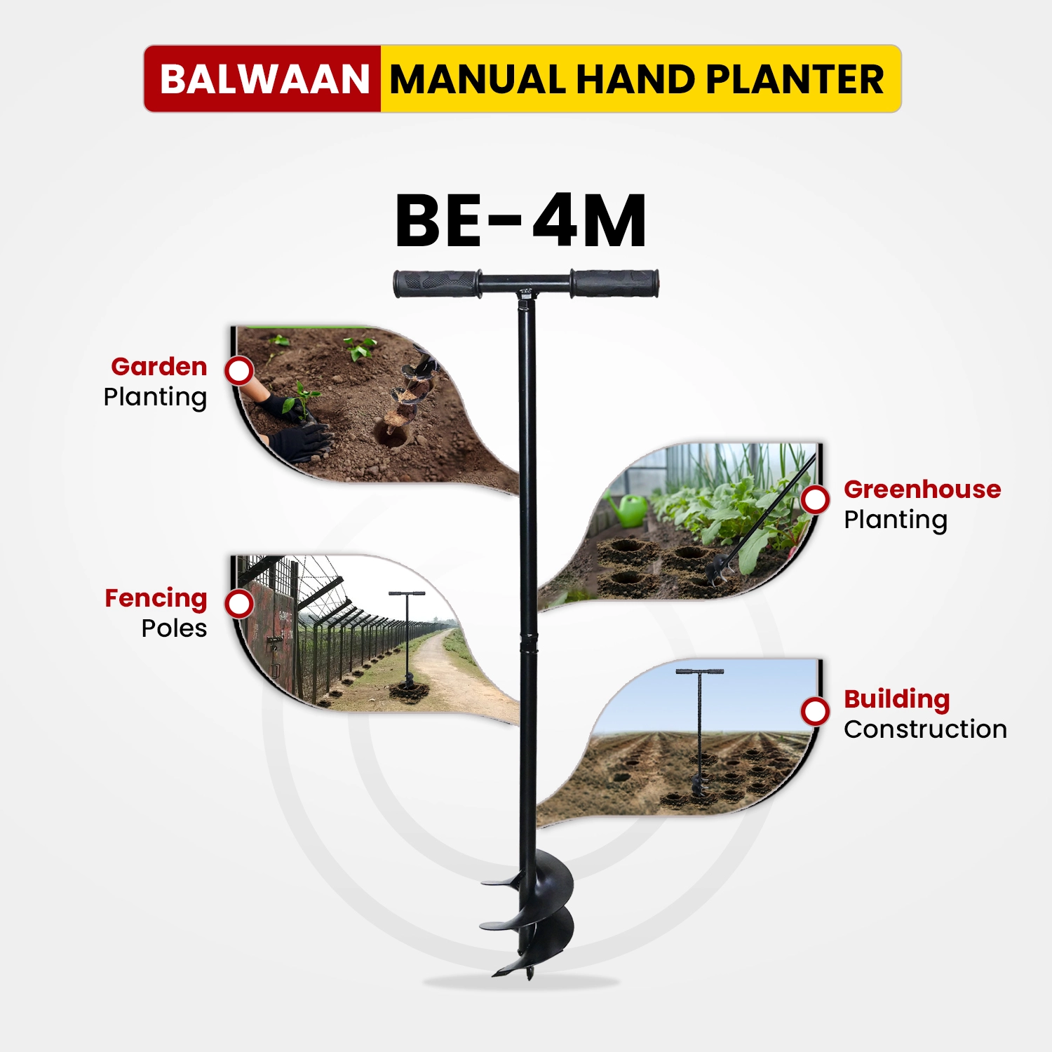 Balwaan-manual-earth-auger-machine
