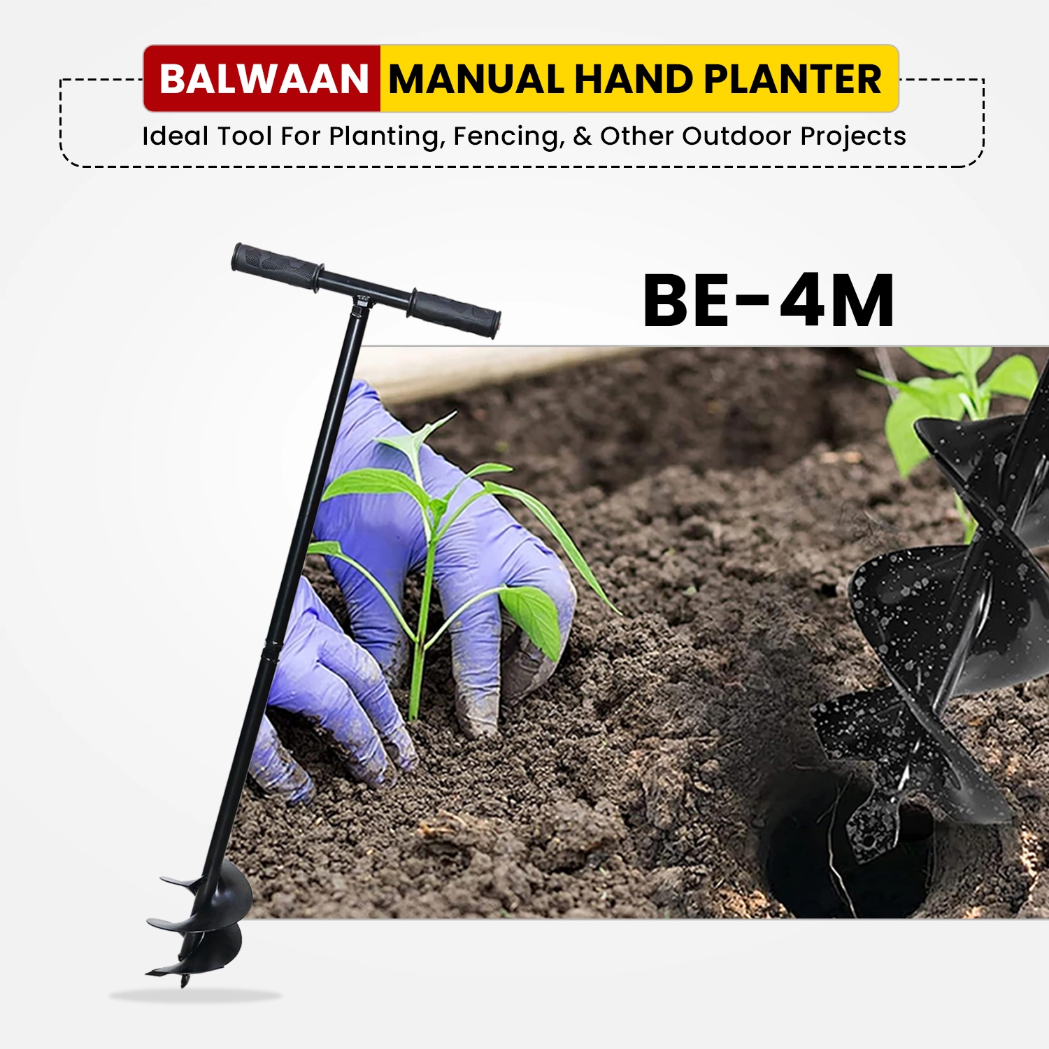 Balwaan-manual-earth-auger-machine